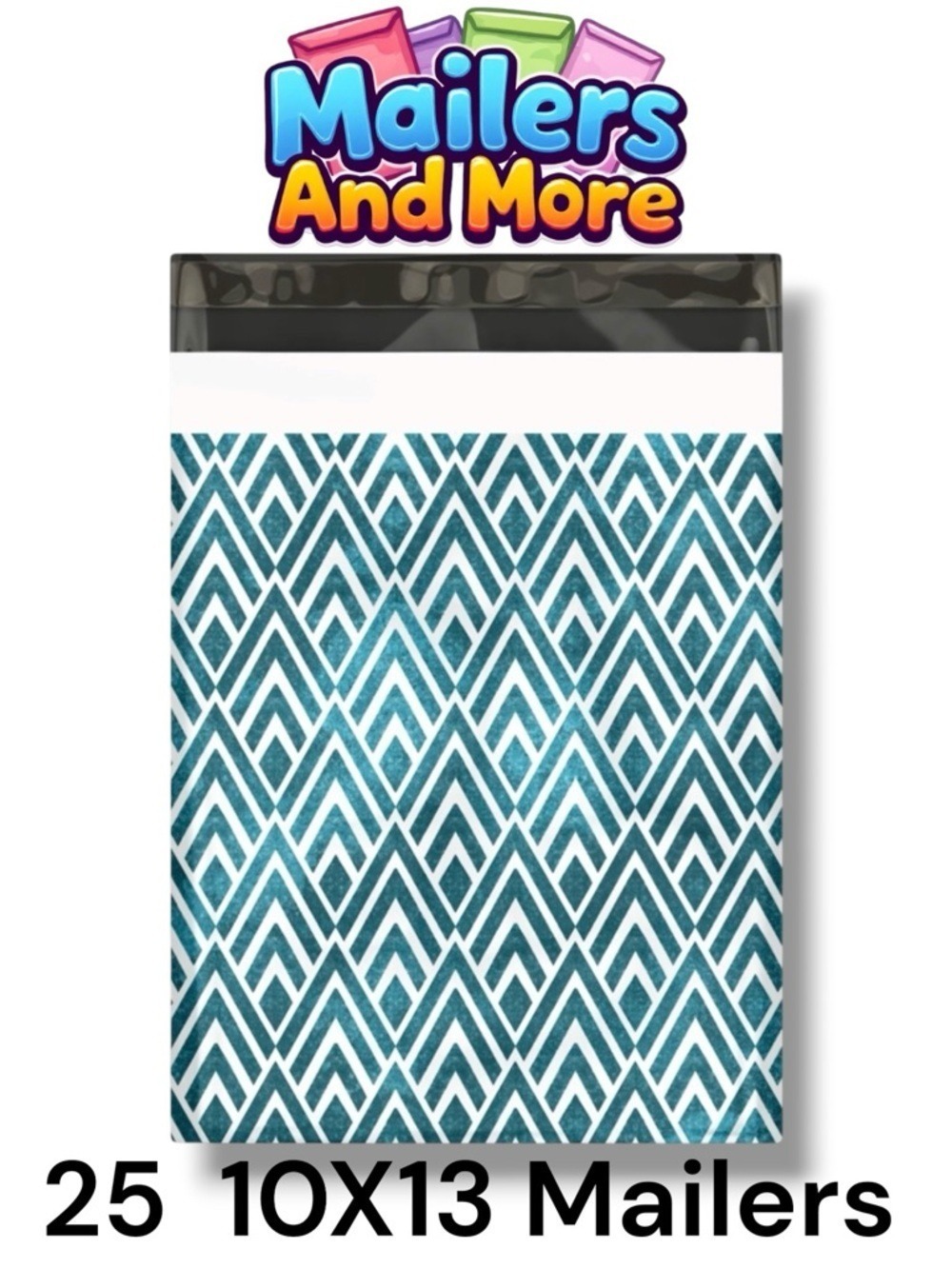 25 10X13 Poly Mailers, Geometric Chevron, Shipping Envelopes PRICE IS FIRM